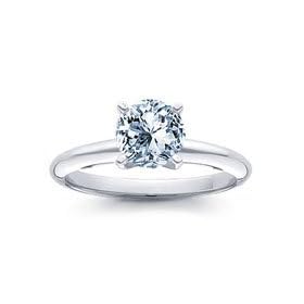 0.26 Carat E/VS1 Round Certified Diamond Solitaire Engagement Ring in 18ct Solid White Gold