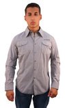 7 DIAMONDS - SMK3216-NAVY-ROCK STEADY L/S SHIRT--M