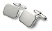 Sterling silver rectangular cufflinks with presentation box. Made in England