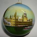 Hand Painted Bauble Of The Houses of Parliament