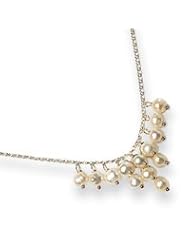 Sterling Silver Freshwater Cultured Pearl Necklace - 16 Inch