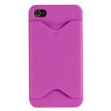 Credit Card Case for Apple iPhone 4 (AT&T, Verizon, Sprint) - Hot Pink