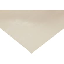 Buna-N Sheet, 70A Durometer, Solid, Smooth Finish, No Backing, White, Inch