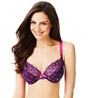Limited Collection Embroidered Animal Non-Padded E-G Bra