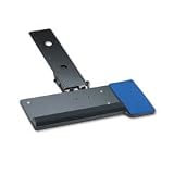 Aspira#153; Underdesk Articulating Keyboard Platform with Mouse Pad, Black (ICE96361)