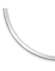 Sterling Silver Polished Half Round 6mm Neck Collar QG1748"