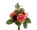 Allstate FBQ806-PK-RE 11 in. Rose-Skimmia Bouquet Pink-Red- Case of 6