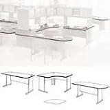 BUSH INDUSTRIES / SERIES A WORKSTATION DESK, WHITE NEBULA/SLATE GRAY, 36W 26-7/8D X 29-7/8H / BSHWC8436A / Sold as 1 Each / Mfr Part # WC8436A \*/ SERIES A WORKSTATION DESK, WHITE NEBULA/SLATE GRAY, 3