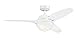 Westinghouse 7869100 Arcadia Indoor Ceiling Fan with Light and Remote Control, 46 Inch, White