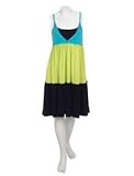 Colorblock Tiered Strappy Dress