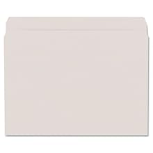 Smead Straight Cut File Folders, Heavy Duty Reinforced Tab, Letter Size, Gray, 100 per Box (12310)