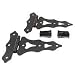 BLK 8 ORNAMENTL T-HINGE WESTRN