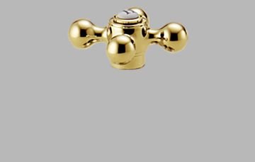 Brizo HK33H-BB - Single Metal Cross Handle Kit - Brilliance Brass Finish