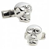 Skull Sterling Silver Cuff Links - 1 Pair