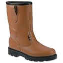 Brand New. Sterling Work Safety Rigger Boots Fleece-lined Steel Midsole Shock-absorbant Size 10 Tan Ref SS403SM10