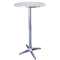 Alu Bistrotisch h�henverstellbar Aluminium Stehtisch