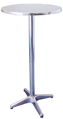 Alu Bistrotisch höhenverstellbar Aluminium Stehtisch
