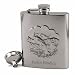 Stainless Steel Chrome Finish Fish Fishing Flask -8oz
