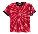 Tie-Dyed Tone-on-Tone Swirl Ringer T-Shirt