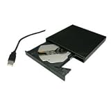 SiliconTech USB 2.0 External CD DVD RW Burner Drive for Acer Aspire One, DELL Latitude, Dell Inspiron Mini, HP Compaq, IBM ThinkPad, ASUS EEE PC, Toshiba Portege
