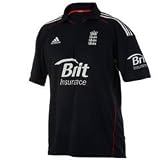 adidas ECB England Cricket ODI Shirt 2010 Legend/Slime Extra Lge