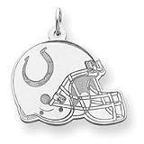 Sterling Silver Indianapolis Colts Med Helmet Charm - NF839SS