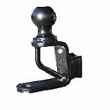 Atv Tek Trio Hd Hitch Ball Mount 2 Inch C Channel Design Clevis-Pin Hole Reinforced Tow Loop