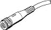 FESTO 175715 SIM-M12-5GD-2.5-PU CONNECTING CABLE - SUPPLIED IN PACK OF 1