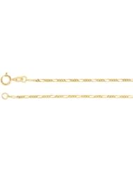 1.25 mm Figaro Chain 14K Yellow 7 Inch Ch492