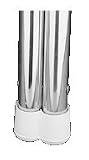CHAIR TIPS, 1 inch DOUBLE LEG, 2 per pack