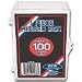 BCW Hinged Box 100 Count - Baseball, Football, Basketball, Hockey, Golf, Single Sports Cards Top Load - Sportcards Card Collecting Supplies