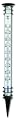 TFA 12.2002 Gartenthermometer mit Erdspie&szlig;, schwarz lackiert