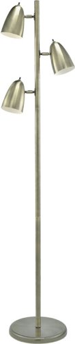 Classic Bullet Collection Antique Brass Finish 3-Lite 63"H Floor Lamp
