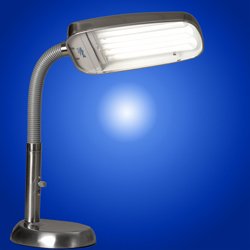BlueMax 70w Full Spectrum Dimmable Desk Lamp - Nickel from Full Spectrum Solutions