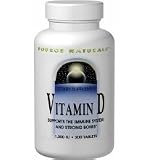 Source Naturals Vitamin D 1000IU, 200 tabs (Multi-Pack)