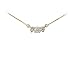 .50CTW Diamond Three Stone Pendant Necklace 14K Yellow Gold