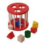NIC Wooden Toys - Red Shape Sorter Roll