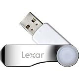 Lexar 2GB Jumpdrive Swivel 360 Degree Cap with Sleek Stainless Steel Design JDSW2GB-431