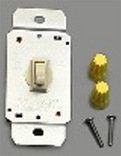 4 Pack of Illuminated Single-Pole Switch - Ivory
