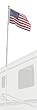 Camco 51600 RV 20' Flagpole Telescoping with Foot & US Flag