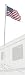 Camco 51600 RV 20' Flagpole Telescoping with Foot & US Flag