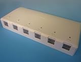 日本製線　cat5eモジュラーローゼットボックス 6ポート NSBOX6 ※5個入り