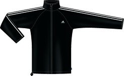 adidas Fleecejacke Männer, schwarz/weiß