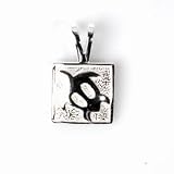 STERLING SILVER PENDANT - 19mm Turtle