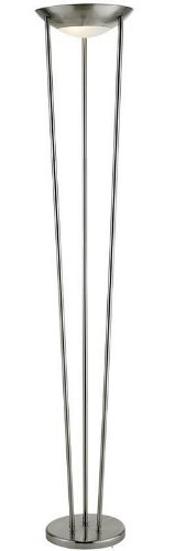 Adesso Odyssey Tall Floor Lamp, Steel
