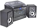 Auna TC-386WE  Stereoanlage (MP3/Kassette/CD Plattenspieler, USB) schwarz