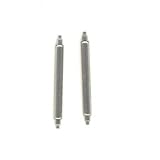 TWO 20mm Additional Watch Band Link Spring Bar Pin for Stainless Steel Leather Rubber Bracelets Add Links Pins