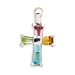Purple/Blue/Yellow/Green CZ Cross Pendant