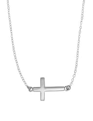 Boma Sterling Silver Cross Necklace, 16 inches