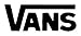 Vans Logo Vinyl Sticker Decal Decal-White-6 Inch